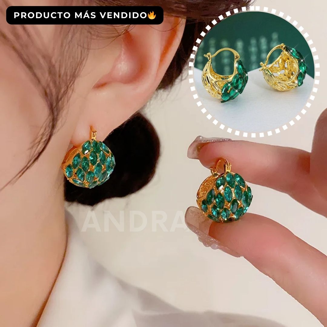 Aretes Cesto Verde