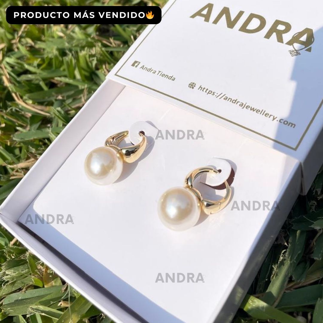 Aretes Perla Brillante